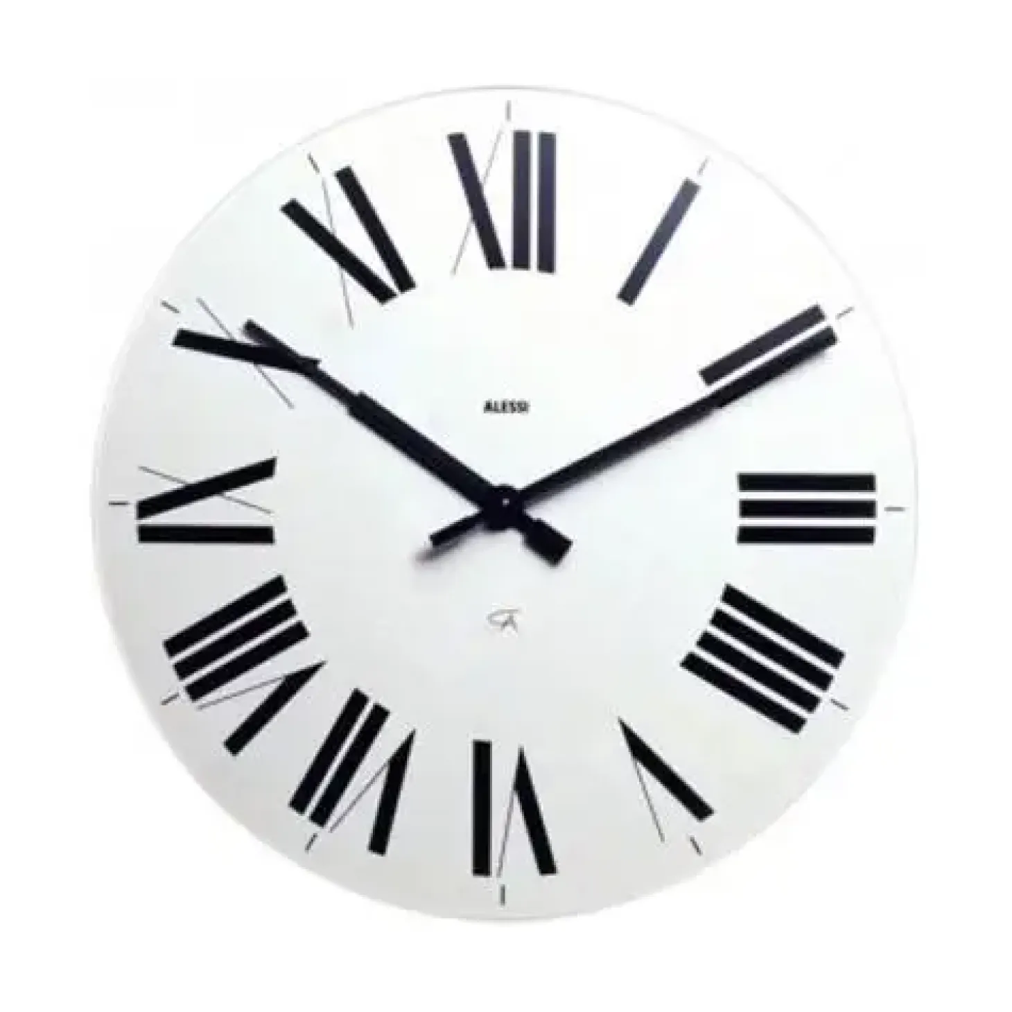 Alessi - klassisk vægur Firenze - Hvid