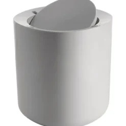 Alessi - Papirkurv - Birillo - Hvid - Med vippelåg - H21 cm