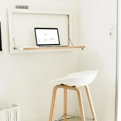 Ambivalenz - Fläpps - Vægskrivebord - Secretary - Sort - 80x50 cm