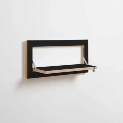 Ambivalenz - Fläpps Hylde - 80 x 27 cm - Sort birk