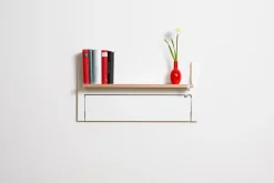 Ambivalenz - Fläpps Hylde - 80 x 40 cm - Sort birk