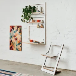 Ambivalenz - Fläpps Hylde - 80 x 40 cm - Sort birk