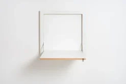 Ambivalenz Fläpps - Foldbart skrivebord - Væghængt - Hvid - 60x60 cm