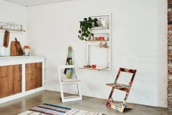 Ambivalenz Fläpps - Foldbart skrivebord - Væghængt - Hvid - 60x60 cm