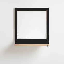 Ambivalenz Fläpps - Væghængt skrivebord - foldbart, Sort 60x60 cm