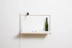 Ambivalenz Fläpps - Vægskrivebord - Secretary - Sort - 100x60 cm