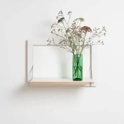 Ambivalenz Fläpps Hylde - Foldbar - 60 x 40 cm - Hvid birk