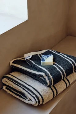 Andersen Furniture - Andersen Håndklæde - B50xL100 - Beige/Grøn