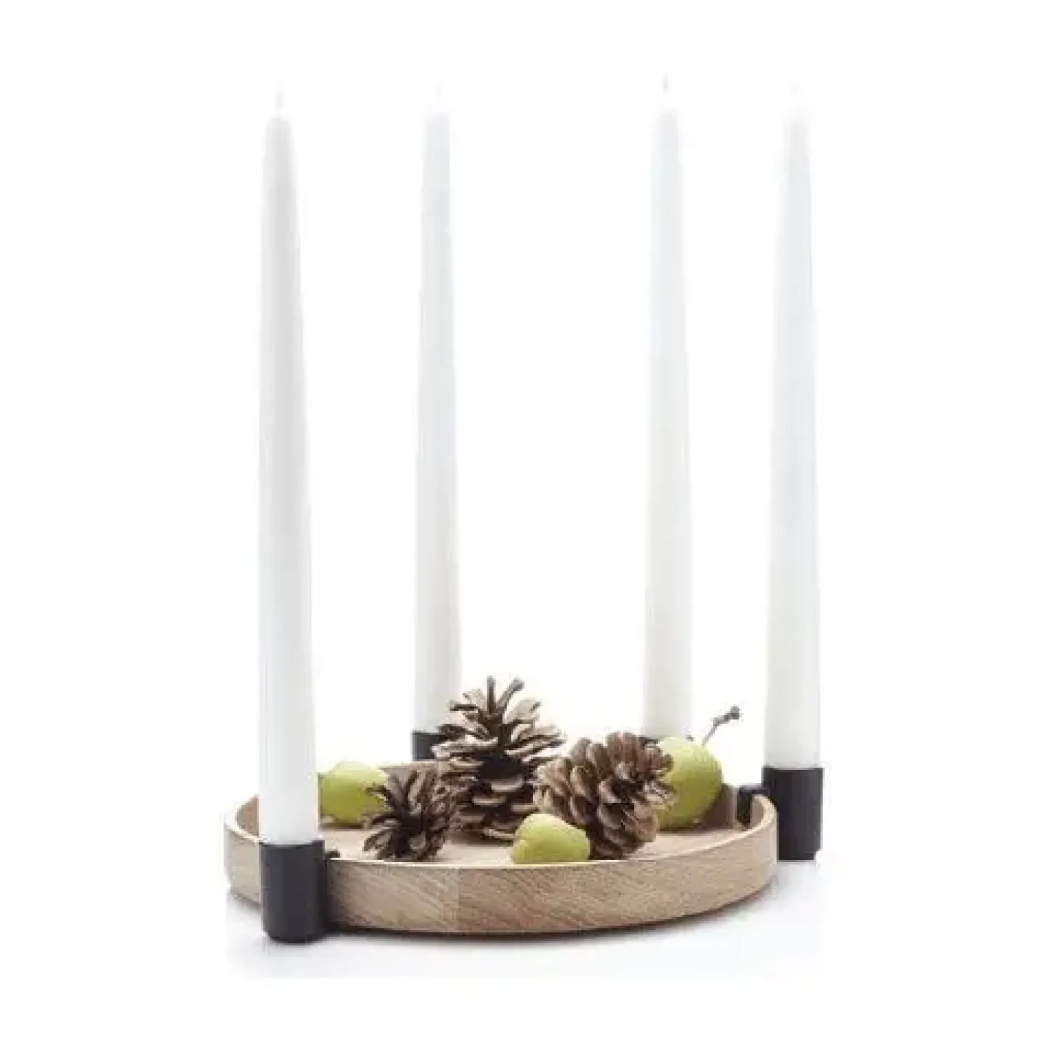 Applicata - Lysestage - LUNA - Eg og Sort Metal