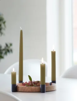 Applicata - Lysestage - LUNA - Eg og Sort Metal