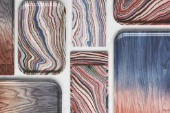 Applicata - Tribute to Wood Tray, Bakke i str. S - Blå