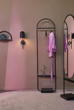 AYTM - LUCEO væglampe (Ø12 x D20,5 x H45 cm) - Sort/Klar