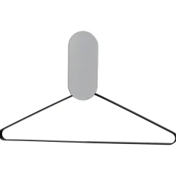 AYTM - "Ovali Hook" Knage med spejl (H: 16 cm) - Black