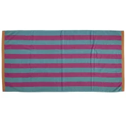 Bahne - Håndklæde stribe 70x140 Turkis, pink, orange