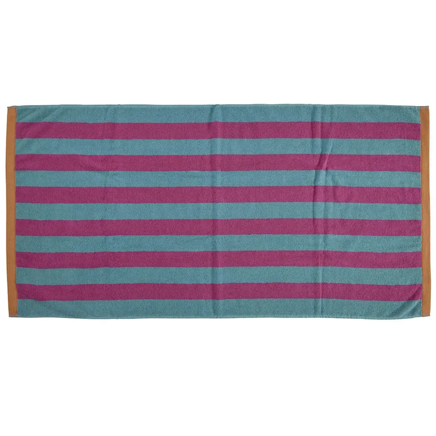 Bahne - Håndklæde stribe 70x140 Turkis, pink, orange