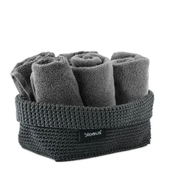 Blomus - Crochet Robe Basket - Anthracite - TELA
