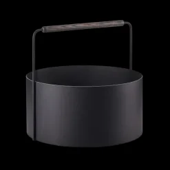 Blomus - Firewood Basket -ASHI- Brown eg håndtag - L - 42x 45 cm