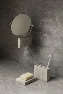 Blomus - Makeup spejl - Lamura marmor vægmonteret - Mourning Dove