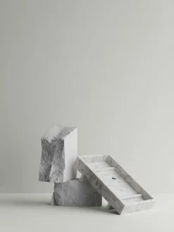 Blomus - Marble Tray - Nimbus Cloud - ABENTO - H18 x L7,5 x W30 cm