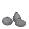 Blomus - Set 3 Vases - 3 x Pewter - NONA