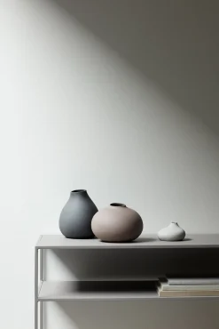 Blomus - Set 3 Vases - 3 x Pewter - NONA