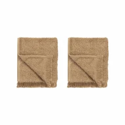 Blomus - Set of 2 Guest Hand Towels - Tan - FRINO