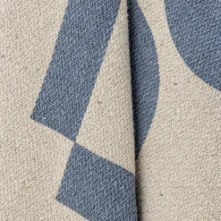 Bloomingville - Agno Plaid, Blå, Genanvendt Bomuld