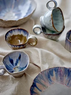 Bloomingville - Amalia Skål, Blå, Stentøj