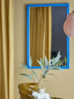 Bloomingville - Atle Vægspejl, Blå, MDF