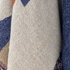 Bloomingville - Clarita Plaid, Orange, Genanvendt Bomuld