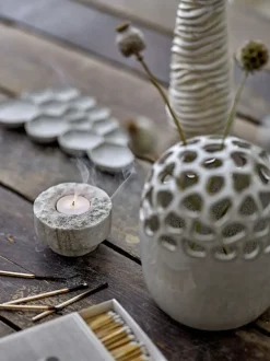 Bloomingville - Forli Fyrfadsstage, Natur, Marmor