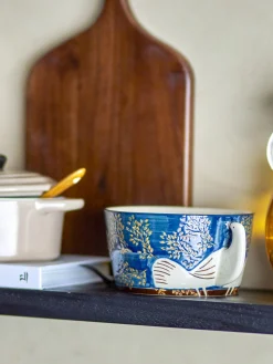 Bloomingville - Hezha Skål, Blå, Stentøj