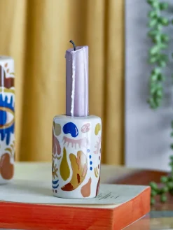 Bloomingville - Horus Lysestage, Orange, Stentøj