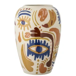 Bloomingville - Horus Vase, Orange, Stentøj