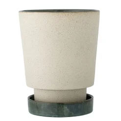 Bloomingville - Idril Urtepotte m/underskål, Natur, Stentøj