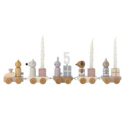 Bloomingville - Junaid Fødselsdagsdekoration - Tog , Rosa, FSC®100%, MDF