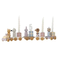 Bloomingville - Junaid Fødselsdagsdekoration - Tog , Rosa, FSC®100%, MDF