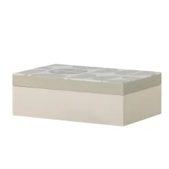 Bloomingville - Kabela Æske m/låg, Grå, Resin