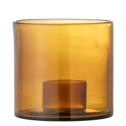 Bloomingville - Kahlah Lysestage, Brun, Genanvendt Glas