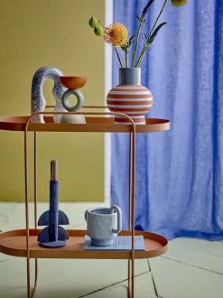 Bloomingville - Lindir Vase, Blå, Stentøj