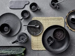 Bloomingville - Neri Serveringsskål, Sort, Stentøj