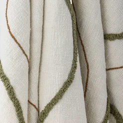 Bloomingville - Osasio Plaid, Grøn, Bomuld