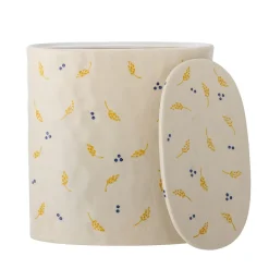 Bloomingville - Pippine Krukke m/låg, Hvid, Stentøj