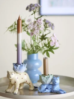 Bloomingville - Rory Lysestage, Blå, Stentøj