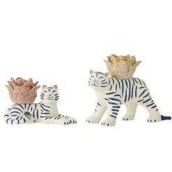 Bloomingville - Rory Lysestage, Hvid, Stentøj