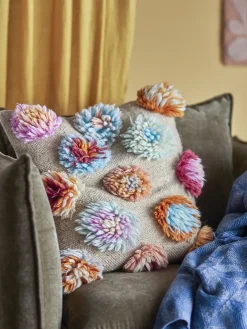 Bloomingville - Somma Pude, Blå, Uld