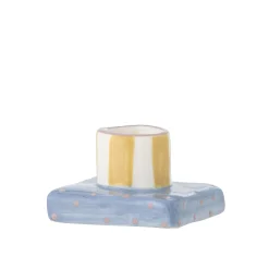 Bloomingville - Tacana Lysestage, Blå, Stentøj