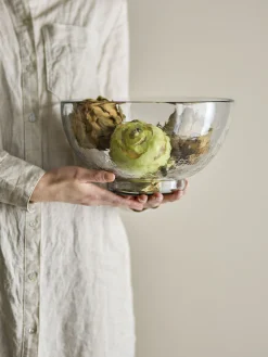 Bloomingville - Taro Skål, Klar, Genanvendt Glas