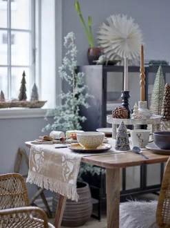 Bloomingville - Twist Stearinlys, Brun, Parafin, sæt med 2 styk