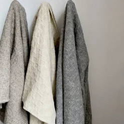 Burel Factory - Pied de Coq - Plaid/tæppe - Lysegrå